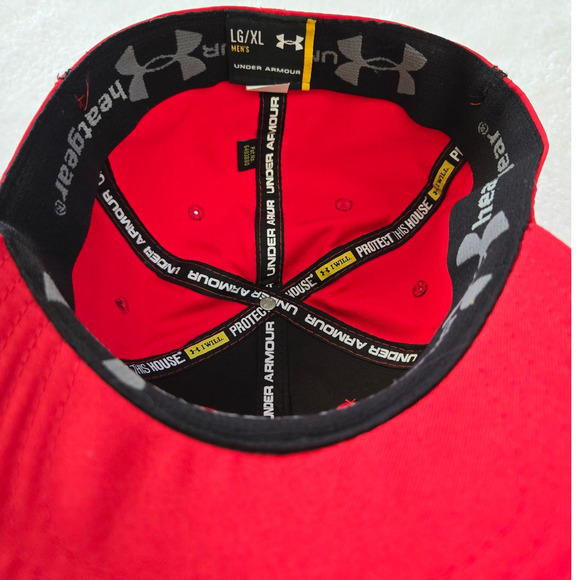 Maryland Terrapins Hat Baseball Cap Under Armour Mens Fitted L/XL Heatgear - Picture 5 of 6
